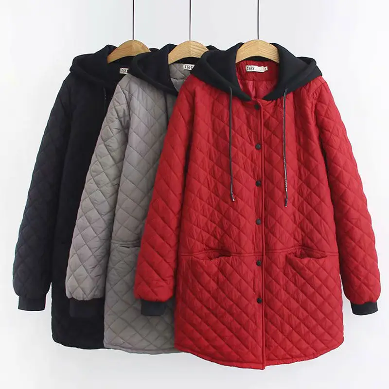 6XL толстое хлопковое пальто зимнее большой размер женская Корейская