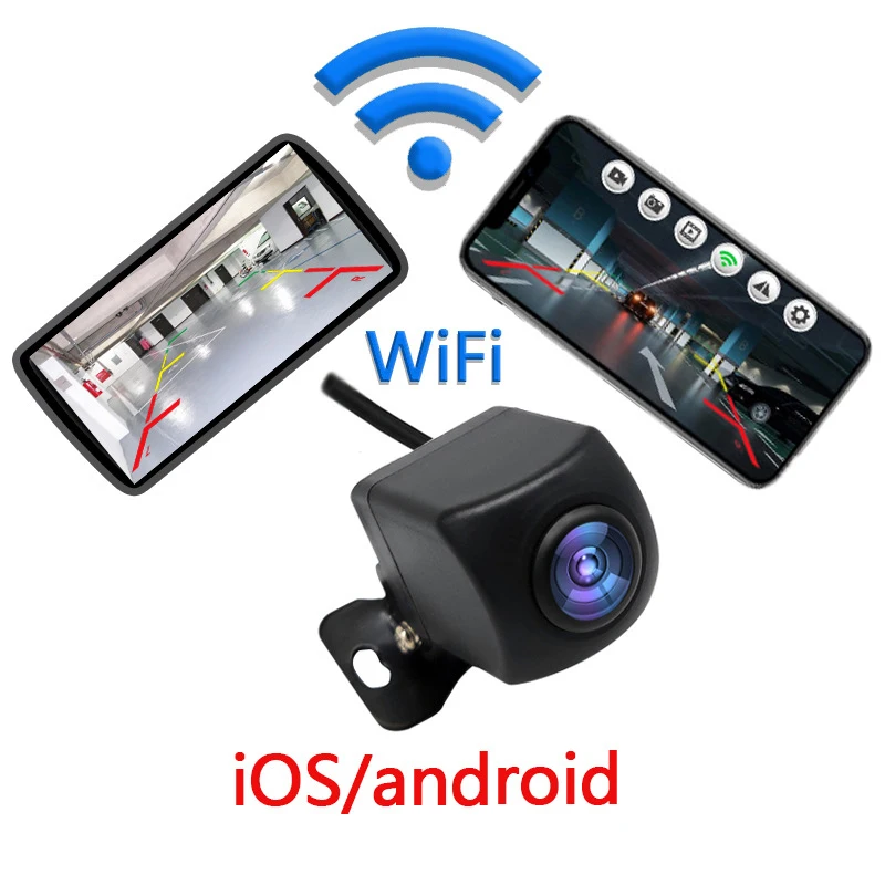 Wi-Fi HD Автомобильная камера заднего вида беспроводная для телефонов IOS и Android