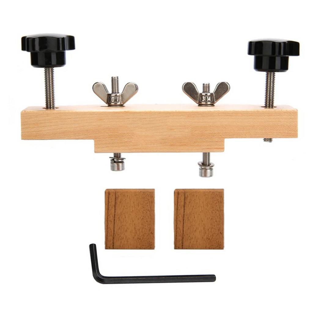 Quality Durable Maple Wood Acoustic Guitar Bridge Clamp 1.45x6.02x0