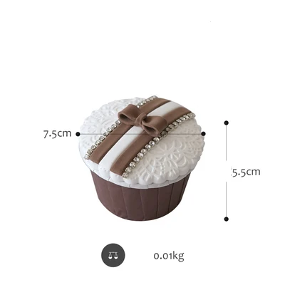 SWEETGO искусственные кексы глина десертная модель молочный чай шоколадный цвет домашний аксессуар для украшения витрина фотографии инструменты - Цвет: 3