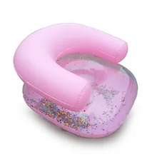 Плавательное кольцо плавающая лодка утолщенная ванная комната диван стул водные виды спорта детский бассейн игрушки мультфильм надувной детский диван табурет