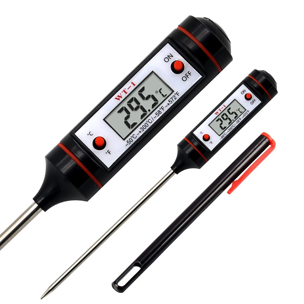 Professional Digital Kitchen Thermometer Barbecue Water Oil Cooking ...