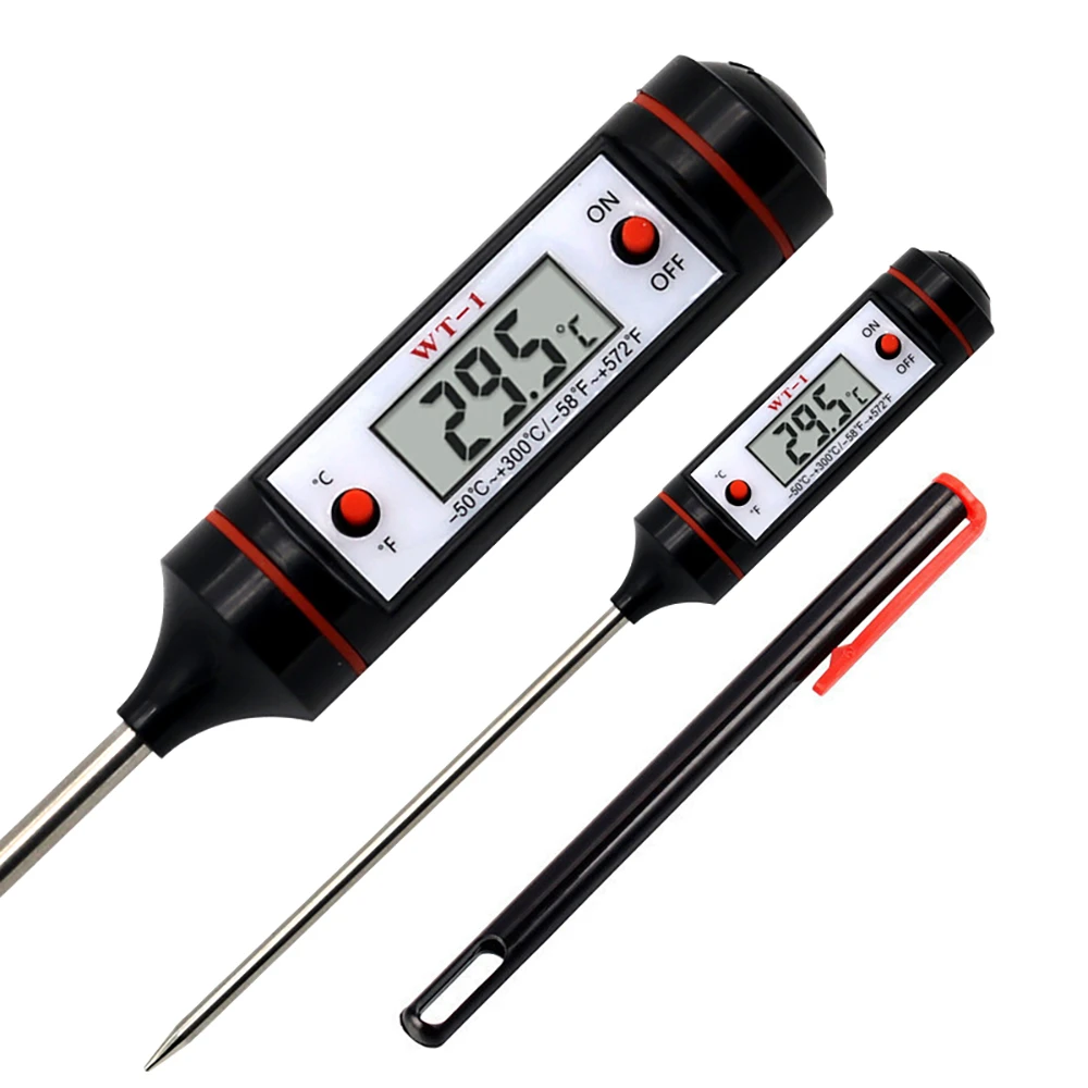 Termómetro Digital profesional para cocina, herramienta de sonda de acero  inoxidable 304, para agua, aceite, carne y comida|Medidores de temperatura|  - AliExpress