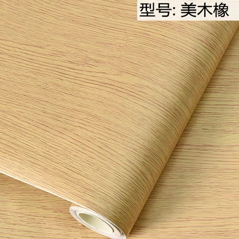 Self adhesive 10 м ПВХ деревянные обои для кухни пленки восстановленные Одежда Шкаф Дверь мебель для домашнего декора стикер стены - Цвет: Self adhesive