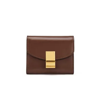 

Women Genuine Leather Wallets Ladies Card Bag For Women Short Female Purse Multi-Function Card Holde Wallet Multi-card Bag