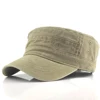 1Pc Solid Color Men's Army Cap Military Adjustable Flat Cap Classical Style Sunscreen Sun Hat Casual Hat ► Photo 3/6