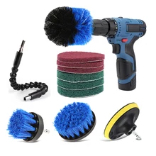 11 шт сверлильная щетка, губка, гибкий вал, насадки для уборка кухни, ванной