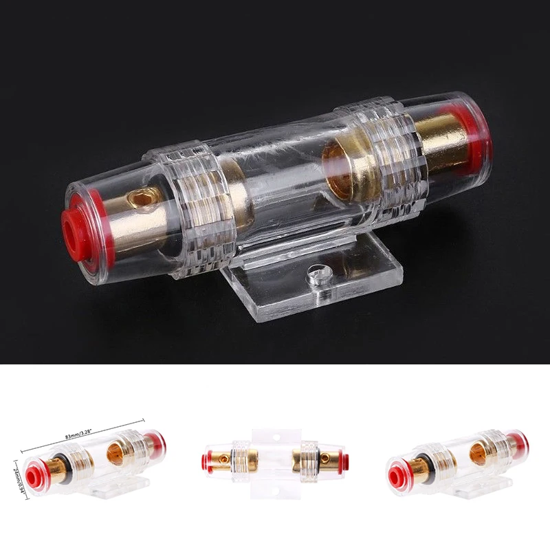

AGU Fuse 4/8 AWG Gauge Fuse Holder IN LINE Car Audio AMP Amplifier Water Resistant ANL Holder 0 GA 4 Gauge