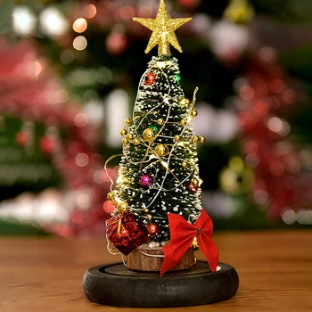 

Christmas Theme LED Light Xmats Tree Fairy String Light Glass Dome Desktop Christmas Lantern Decor Christmas Ornaments Pendants