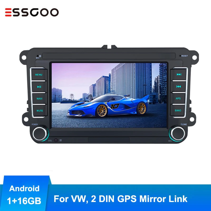 

Essgoo 7'' Car Android 8.0 2 Din Radio GPS Navigation Multimedia for Volkswagen/VW Autoradio Car Video Player Mirror Link Wifi