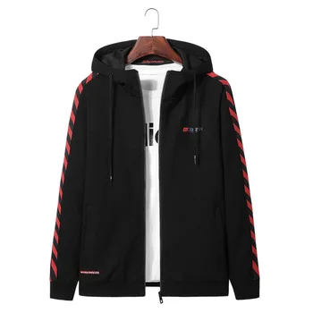 

Autumn Fat Man Sports Coat Male Lian Cap Loose Plus Fat plus Size Cardigan Wei Yi Spuer Fat Leisure Jacket