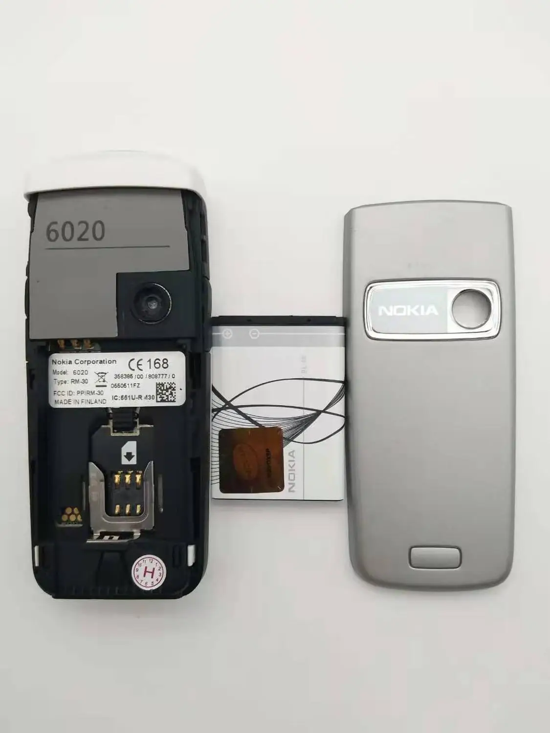6020 разблокированный Nokia 6020 Мобильный телефон камера GSM 900 1800 Dualband Классический дешевый мобильный телефон Восстановленный