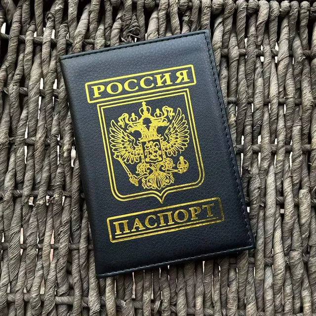 Russia Passport Cover CCCP Soviet Leather Covers for Passports Ussr Passport Holder Men Women Travel Organizer NUDE