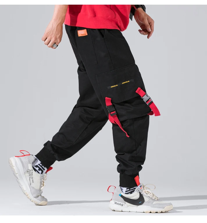 LAPPSTER-Youth ленты уличная карго Брюки мужские комбинезоны мужские s хип хоп спортивные брюки осенние джоггеры корейский стиль спортивные брюки