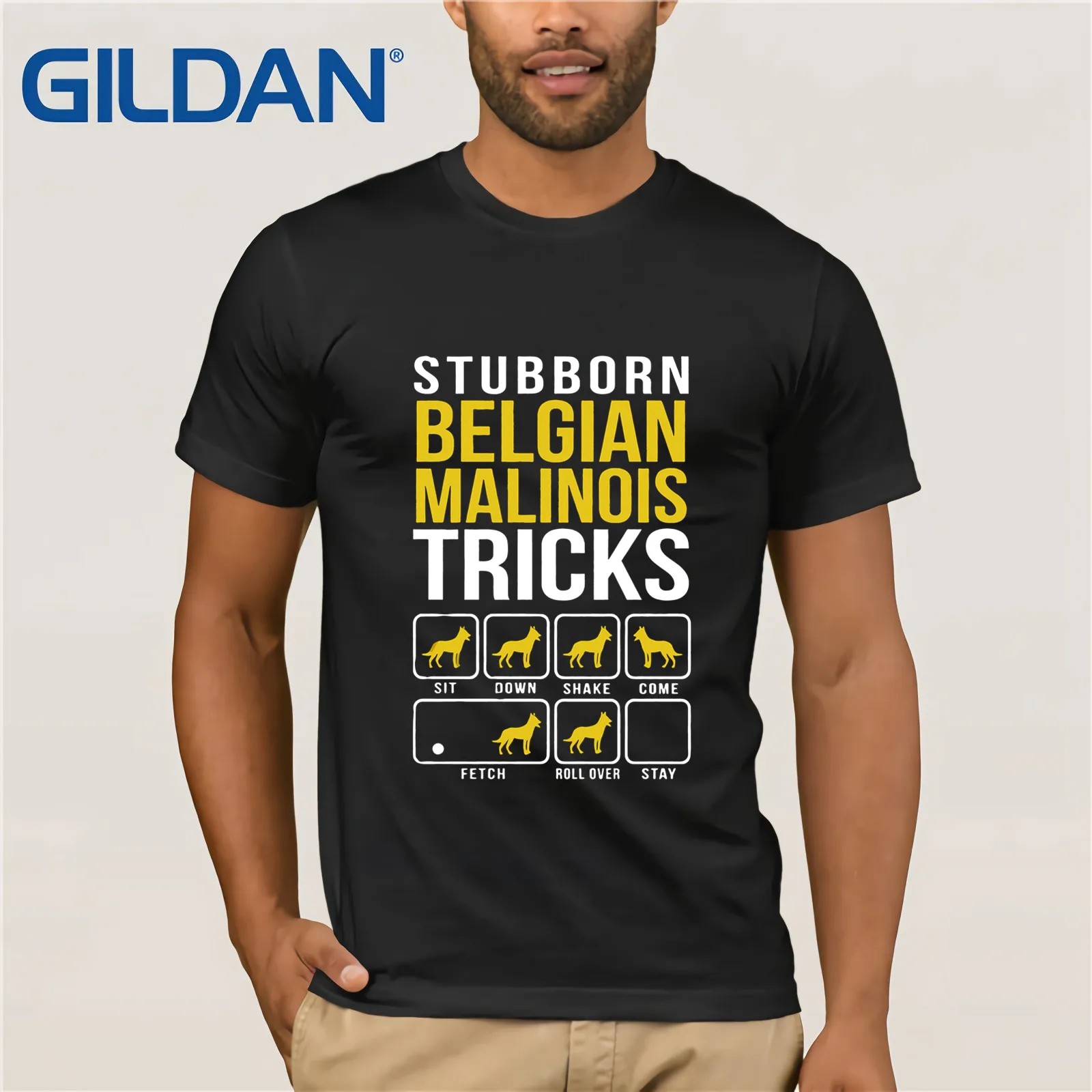 

Stubborn Belgian Malinois Tricks 2019 Summer Men's Short Sleeve T-Shirt
