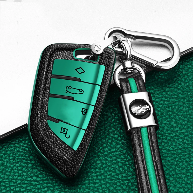 

TPU Leather grain Car Key Case Cover For BMW X1 X3 X5 X6 Series 1 2 5 7 F15 F16 E53 E70 E39 F10 F30 F48 F39 G30 G11 Accessories