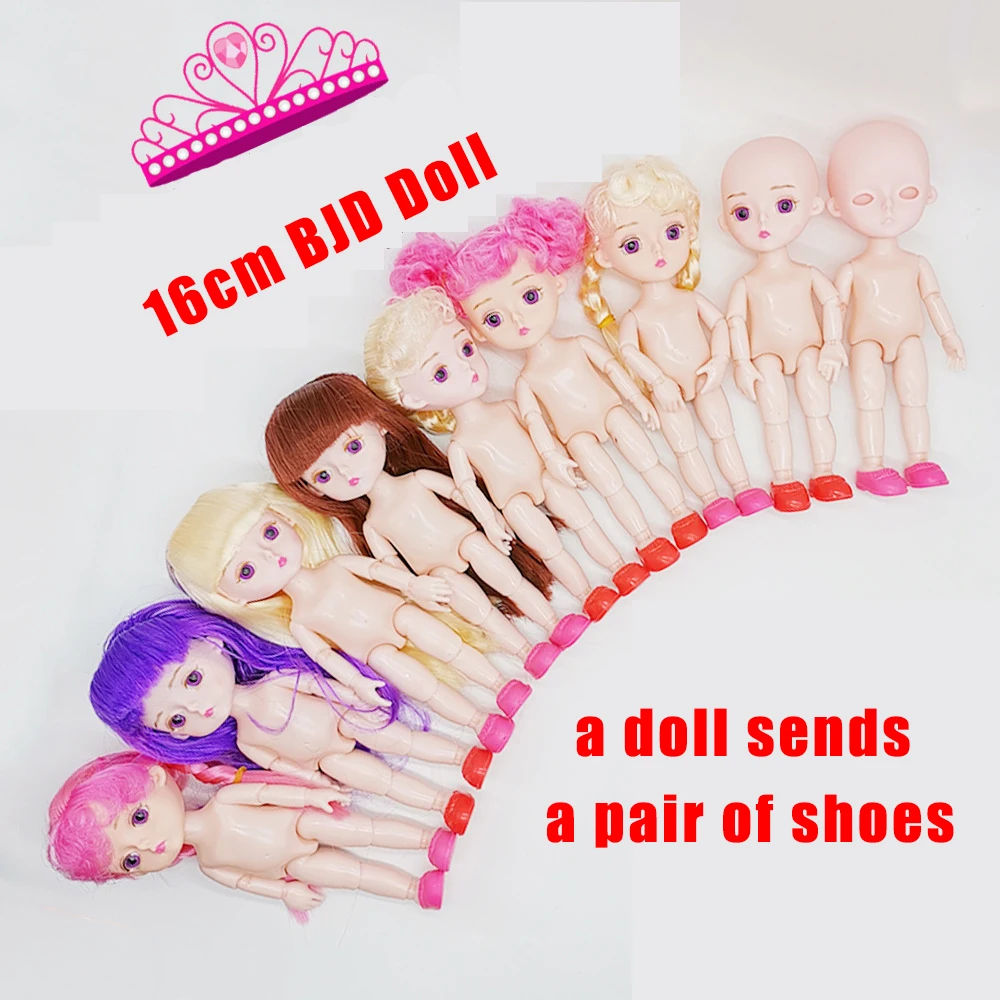 Bjd куклы 13 подвижные шарнирные 16 см Кукла Одежда BJD Детская кукла Обнаженная тело модные куклы игрушки для девочек рождественские подарки игрушки,куклы игрушки кукла лол одежда для кукол,куклы лол,секс кукла