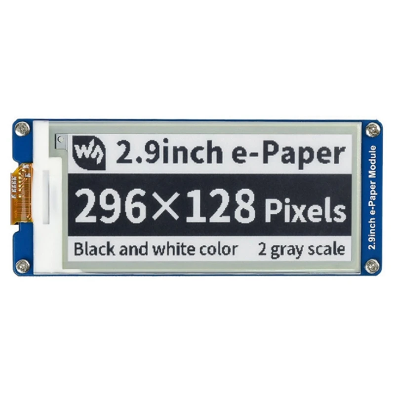 Waveshare Display e-ink da 2.9 pollici aggiornamento locale interfaccia di comunicazione SPI con risoluzione 296X128 per Raspber - immagine 5