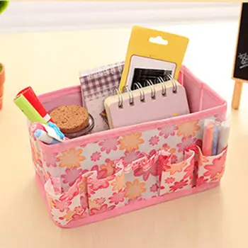 

2020 Makeup Cosmetic Storage Box Bag Bright Organiser Foldable Sta tionary Container organizer toiletry bag neceser mujer new