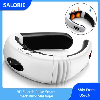

SALORIE Electric Neck Massager,Electric Neck Massager & Pulse Back 6 Modes Power Control Far Infrared Heating Pain Relief Tool
