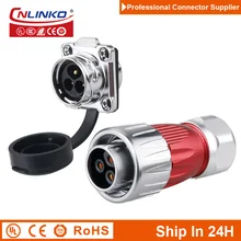 

Cnlinko DH20 Industrial Aviation Welding 3pin M20 AC 500V 20A Circular Wire Power Connector Plug Socket Docking Coupler Adapter
