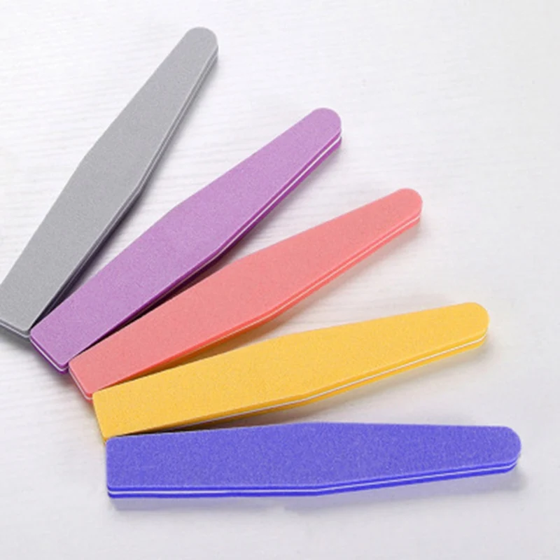 

Color Random Nail Art Tools Sponge Nail Tips Buffers Sandpapers Half Moon Buffing Nail Files