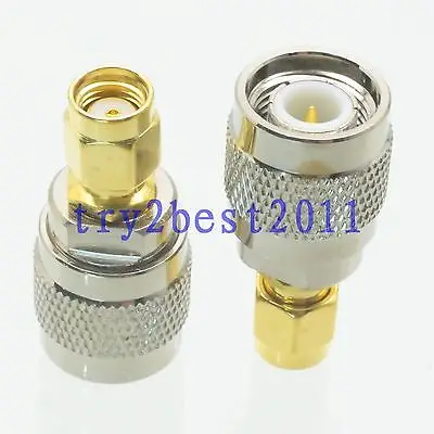 

DHL/EMS 50 Sets 1pce Adapter connector TNC plug pin to RP-SMA jack pin RF COAXIAL straight -C1