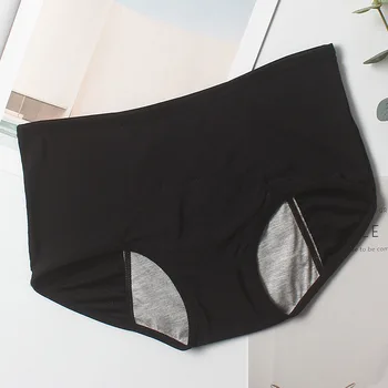 

Breathable Leak Proof Menstrual Physiological Pants Plus Size 7XL Solid Thong Women Waterproof Incontinence Elasticity Panties