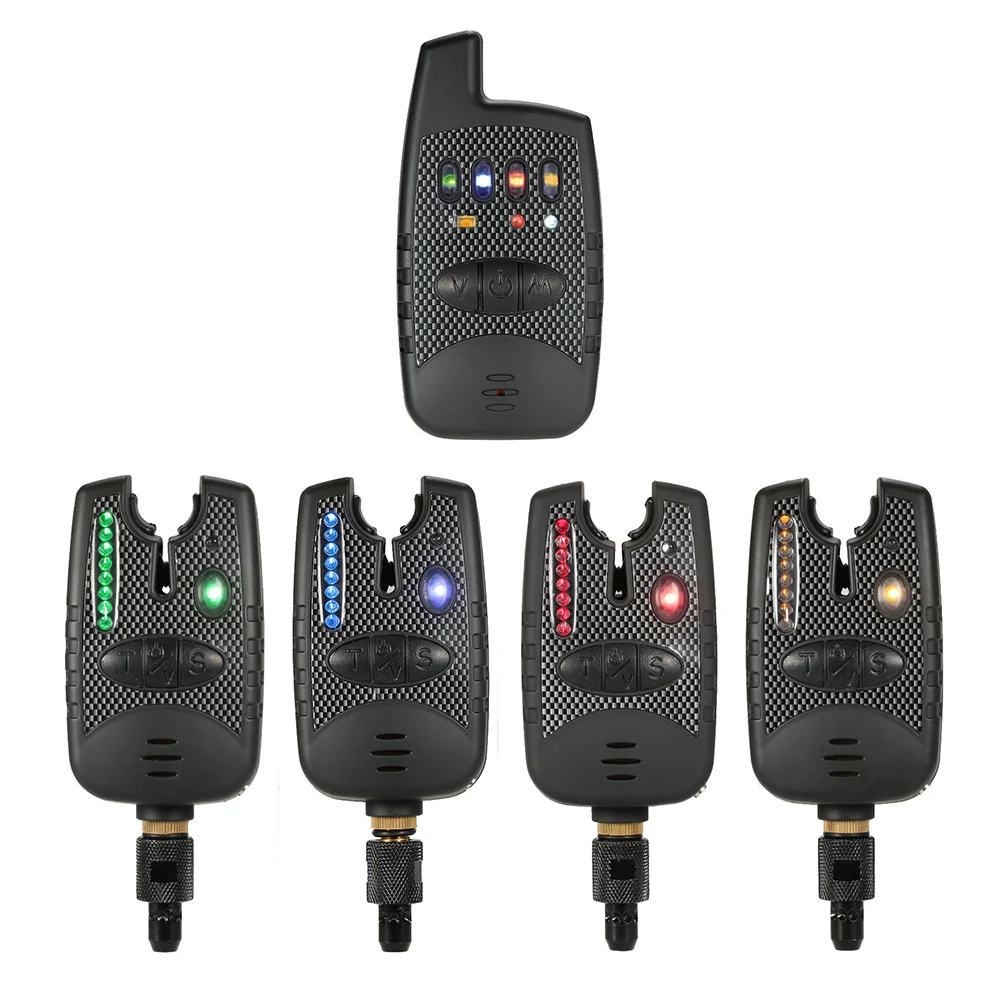 

Sensitive Electronic Fishing Bite Alarm Set with LED Alarm Indicator Loud Sound Alert Fishing Accessories Work Daytime/ Night