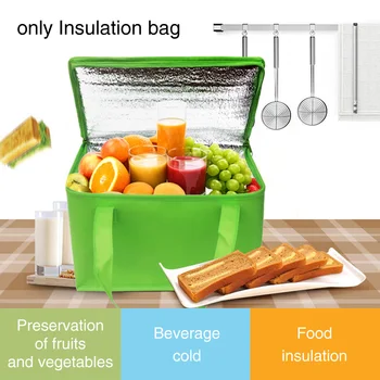 

Food Waterproof Cooler Large Capacity Portable Thermal Lunch Box Cake Picnic Ice Pack Aluminum Foil Insulated Bag Foldable