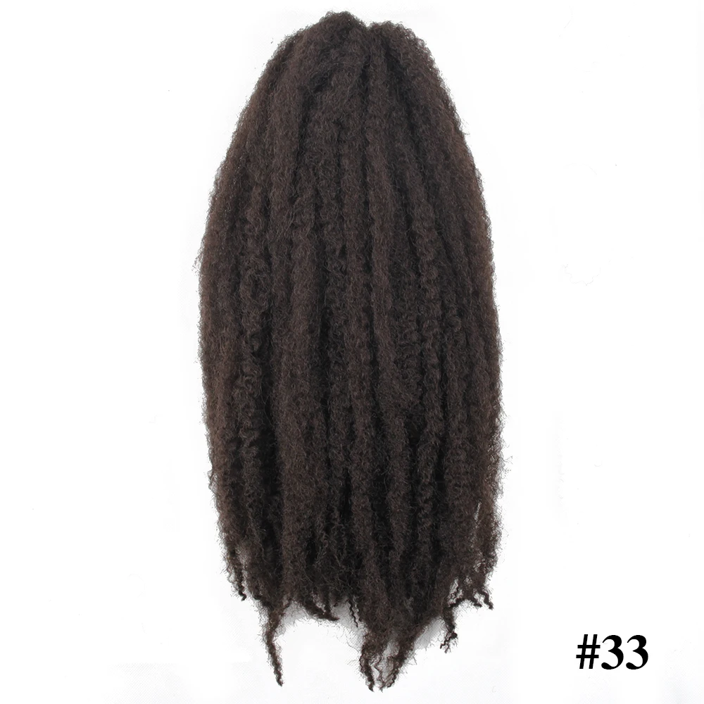 YxCherishair marley плетеные волосы оптом синтетические Омбре плетение волос крючком наращивание волос - Цвет: #33