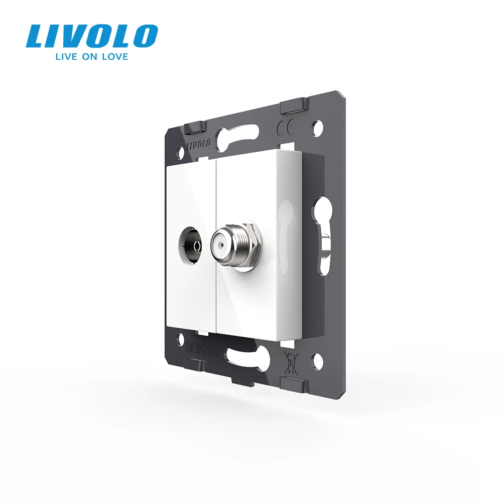 Livolo EU Standard Socket Accessory For DIY Products,The Base of Socket TV+ SATV Socket VL-C7-1VST-11 afbeelding
