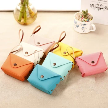 

Korean Cute Candy-colored Small Coin Purse Ladies Mini Bags Key Case Creative Macaron Clutch Women's Wallet