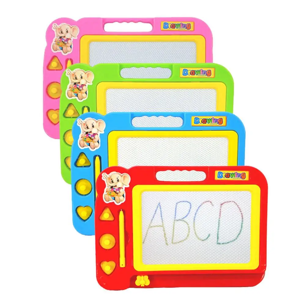 

Children Kids Magnetic Writing Painting Sketch Graffiti Pad Drawing Board Toy train the coordination skills