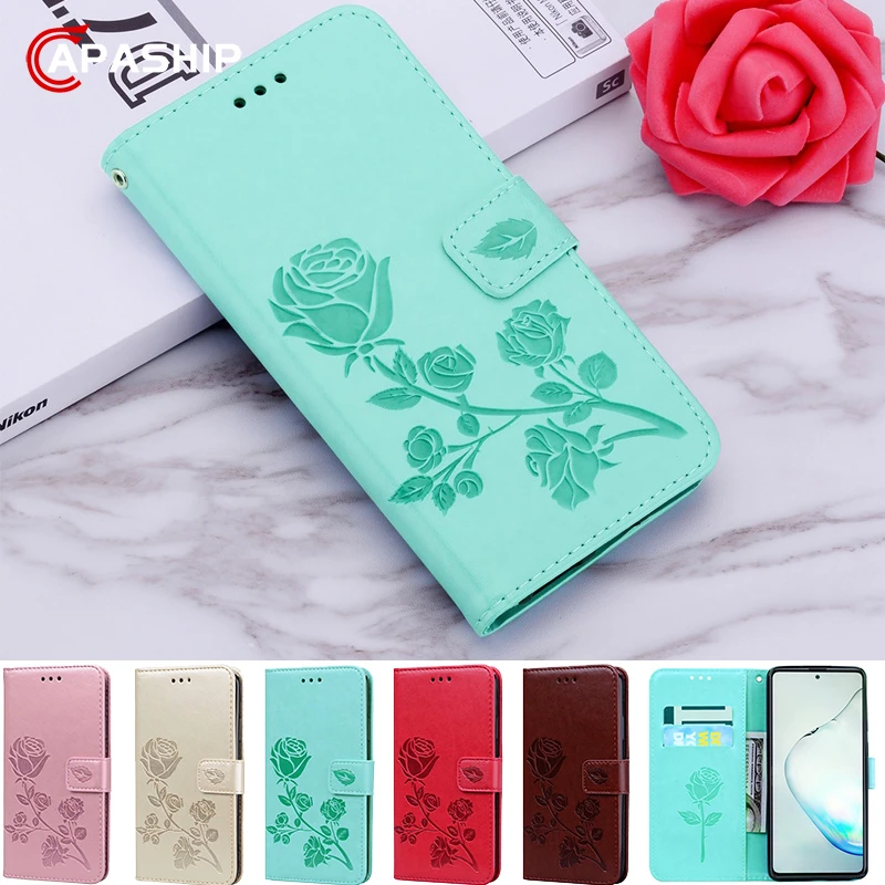 Кожаный чехол-книжка с цветами розы для Huawei P8 P9 P10 P20 P30 lite Pro P Smart Plus 2019 Nova 3i |