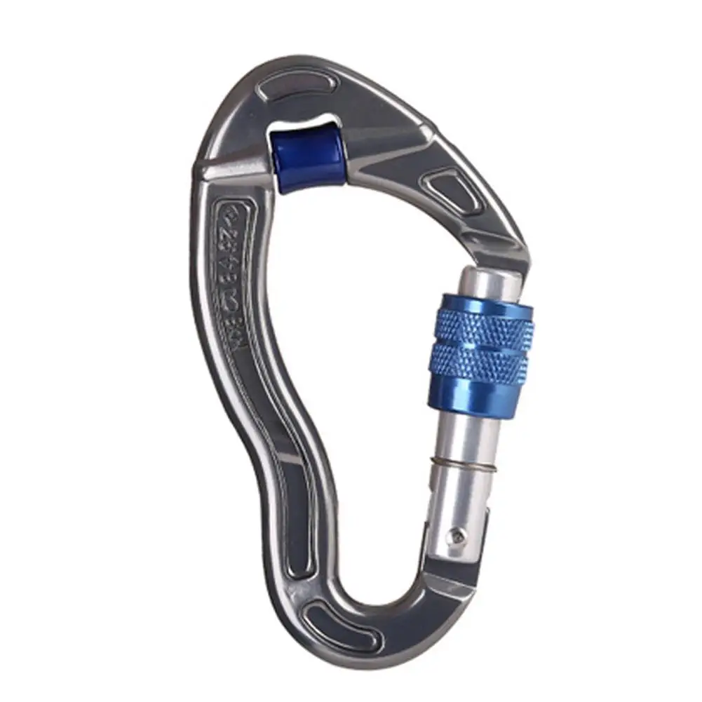 

Climbing Anti-skid Rope Main Lock Fish Shape Carabiner Clip Locking Hook with Pulley Fine