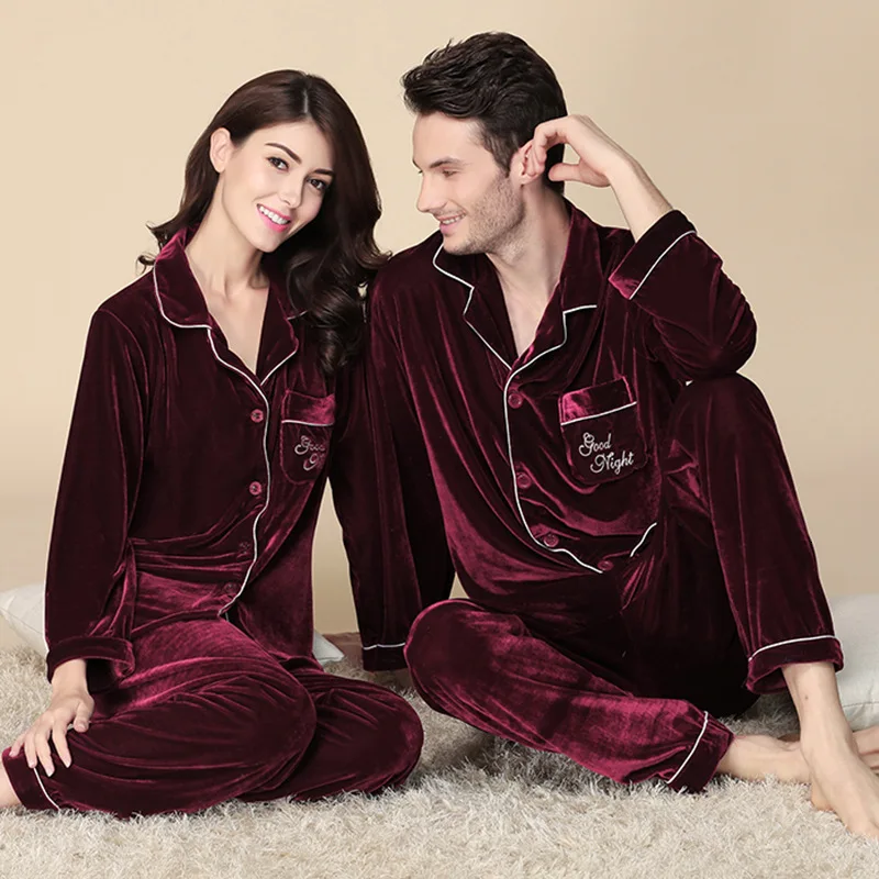 Mens velvet pajamas Clearance