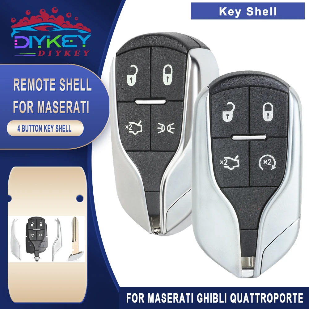 

Умный пульт дистанционного управления DIYKEY с 4 кнопками, брелок для 2012, 2013, 2014, 2015, Maserati ghi5. Quattroporte M3N7393490
