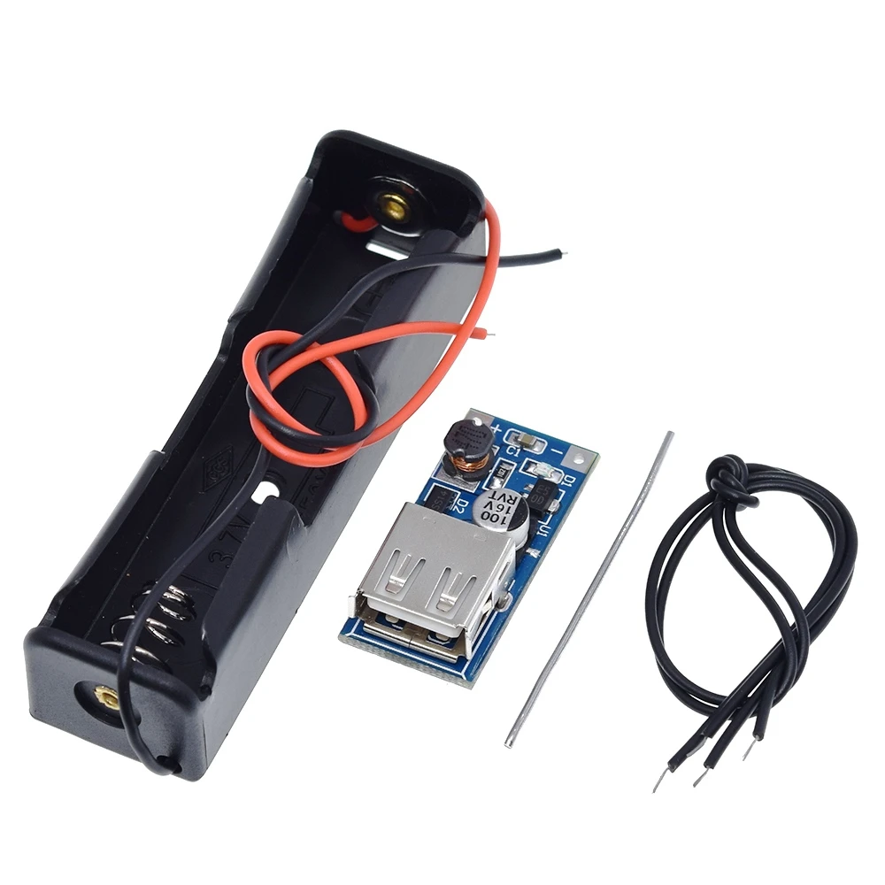DIY Kit Micro USB 5V 1A 18650 TP4056 модуль зарядного устройства литиевой батареи+ 600MA SB мобильный Мощность Boost доска+ 18650 Батарея Коробка Чехол