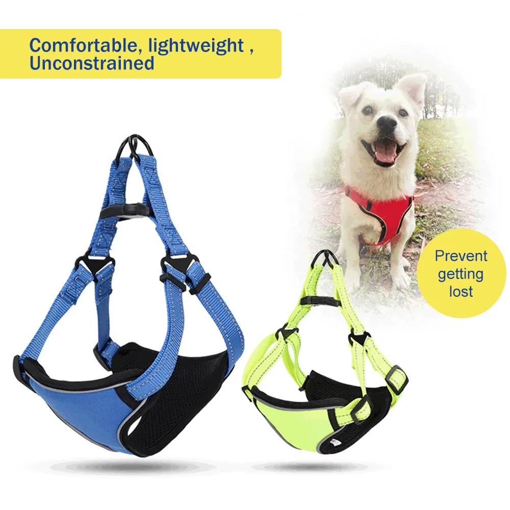

Adjustable Pet Dog Harness No Pull Pet Harness Vest for Large Small Dogs Reflective Night Safety Dog Vest Pet Supplies XS-XL
