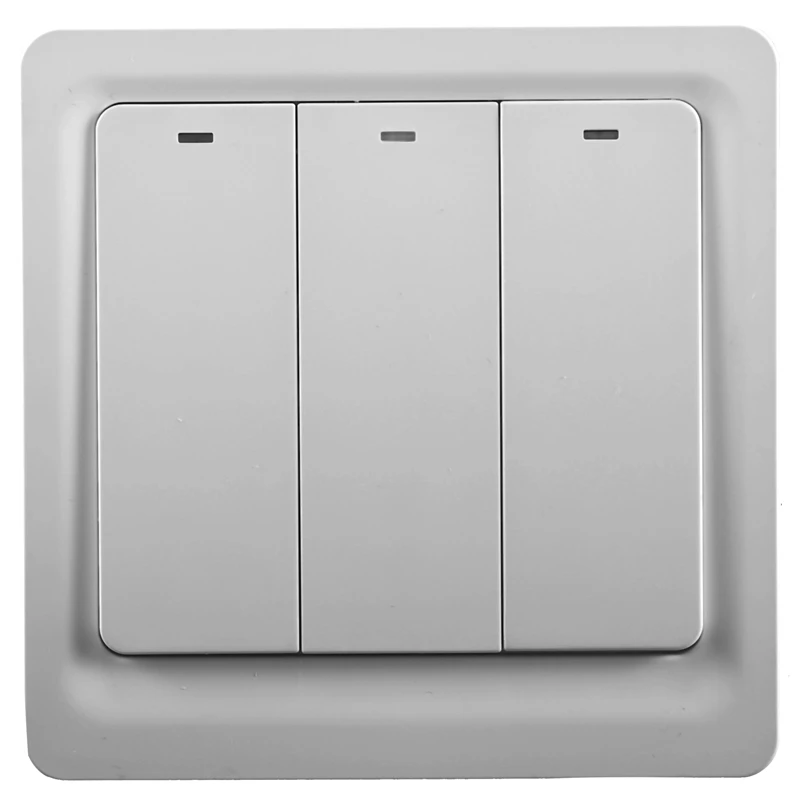 

86 Wall Panel Switches Wireless Remote Transmitter Sticky RF ligent Switch for Home Living Room Bedroom Switch EU Plug