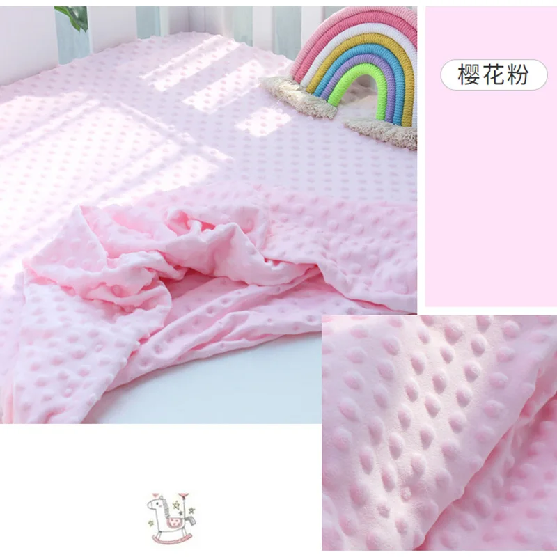 Pure Cotton Crib Fitted Sheets For Newborn Babies Soft Minkly Dot Fabric For Comfort Baby Bed Mattress Cover Kids Mini Cot Sheets
