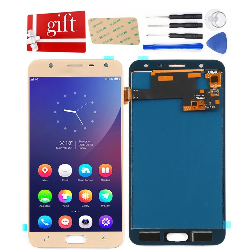 Для samsung Galaxy J7 Duo 2018 J720 ЖК-экран SM-J720 J720F дисплей + сенсорный экран дигитайзер стекло