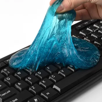 

Keyboard Cleaner Glue Magic Soft Sticky Clean Glue Gum Silica Gel Car Keyboard Dust Dirt Cleaner Reusable For Computer Keyboards