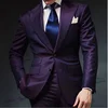 Thorndike 2 Pieces Custom Made Men Suits 2025 Dark Purple Blazer Wedding Suits Slim Fit Groom Tailored Tuxedo Jacket+Pants 1