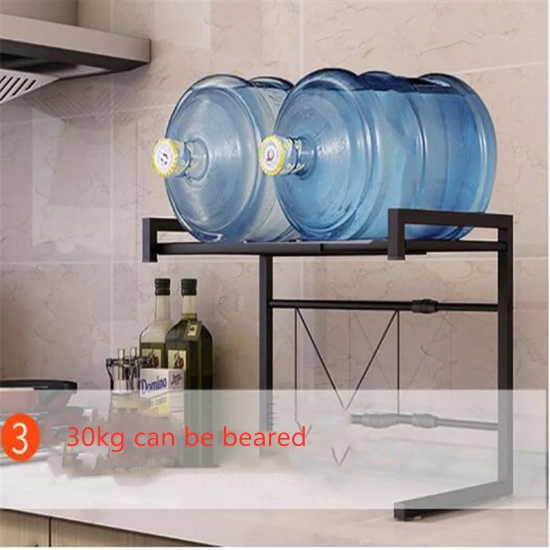  Organizer Kitchen Microwave Oven Shelf Metal Multi Function Stand Two Layers Dish Space Saving Rack - 4000349900589