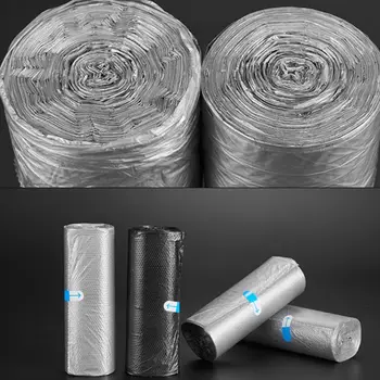

5 Roll Garbage Bags Thicken Leakproof Waste Trash Storage Bag Durable Disposable X7YF