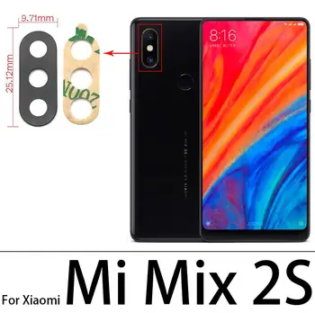 

2pcs/lot,New For Xiaomi Mi Mix 2S 2 3 Max 2 3 Rear Back Camera Glass Lens Cover Replacement Parts with Sticker Glue