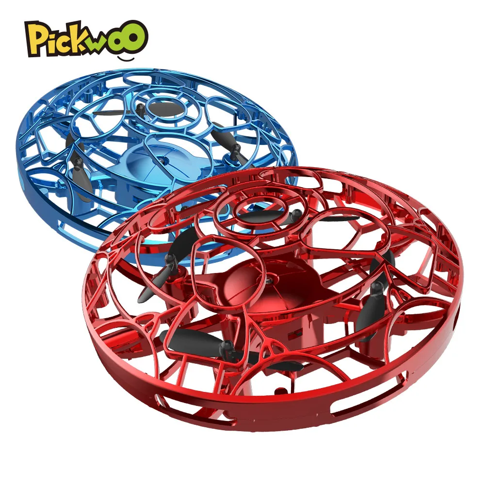 Pickwoo Атлетическая антистрессовая ручная мини Летающая игрушка ротатор Дрон светодиодный Спиннер для пальцев вращающийся Детский Рождественский подарок RC Helicopt