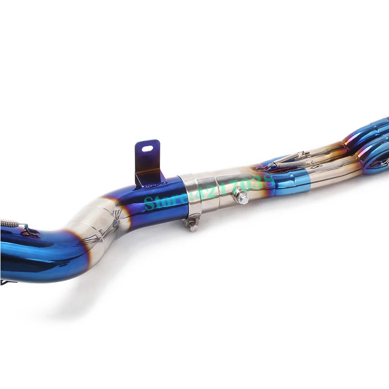 Full System Motorcycle Exhaust For Kawasaki Z900 2017-2020 Years Modified Escape Carbon Fiber Muffler Front Middle Link Pipe - Image 4